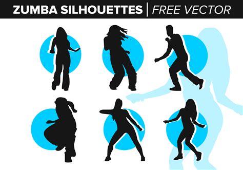 Zumba Silhouetten Free Vector Kostenlose Vektor Kunst Archiv