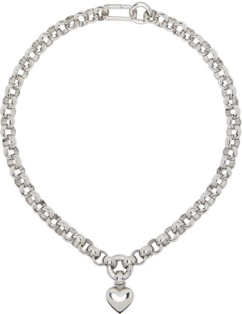 Laura Lombardi Silver Amorina Pendant Necklace Ssense