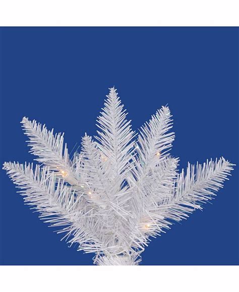 Vickerman 45 Sparkle White Spruce Artificial Christmas Tree With 250