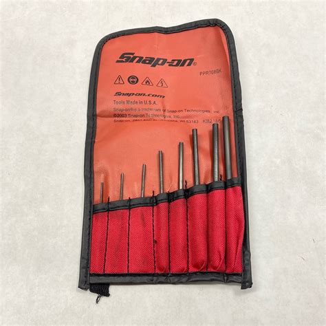 Snap On 8 Pc Roll Pin Punch Set Ppr708bk Shop Tool Swapper