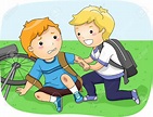 Children helping each other clipart » Clipart Station