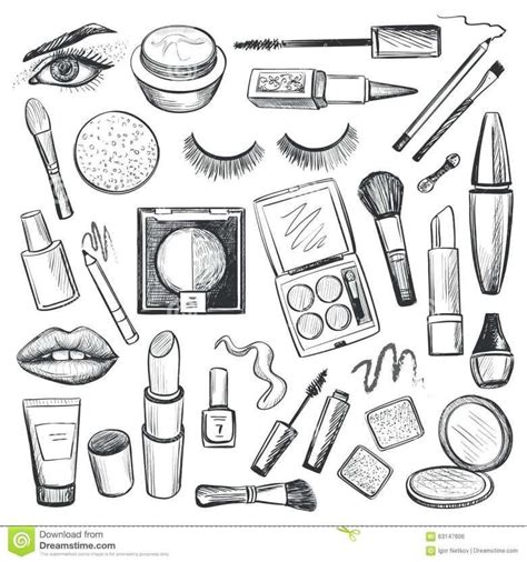 18 Drawings Of Makeup How To Draw Hands Makeup Icons Makeup Drawing