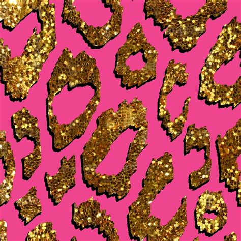 Cheetah Glitter Background
