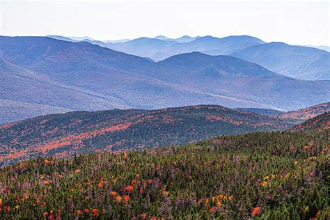 Fall Foliage Beginning In The White Mountains Of New Hampshire
