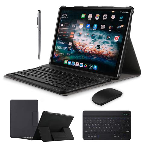2 In 1 Tablets 10 Inch Android 90 Tablet Pc With Wireless Keyboard