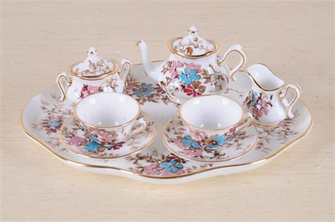 Miniature Tea Set Crown Staffordshire Mini Tea Set Miniature Tea Set