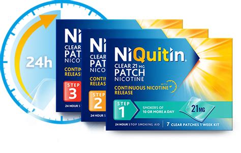 Niquitin Nicotine Clear Patch 24 Hour Craving Relief
