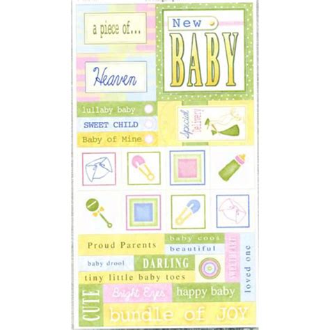 New Baby Cardstock Sticker Carolees Creation
