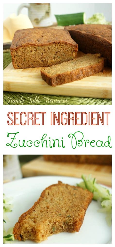 Bake the cake featured in the hallmark channel original, the secret ingredient. {Secret Ingredient} Zucchini Bread - Family Table Treasures