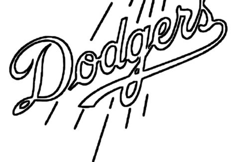 La Dodgers Coloring Pages