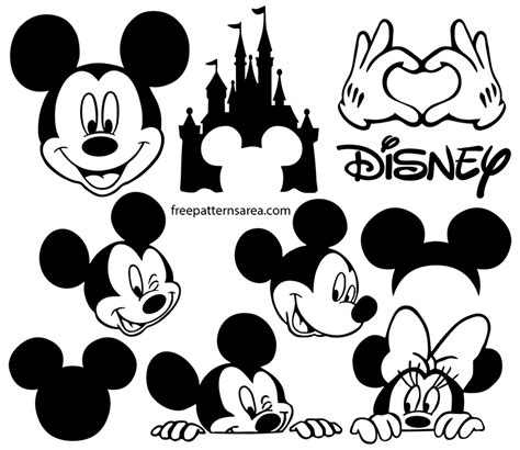 Mickey Mouse Clubhouse Mickey Heads Svg Pdf Png Dxf Files