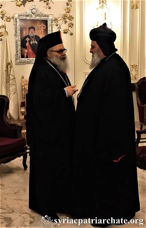 Patriarch John X Of Antioch Visits Patriarch Ignatius Aphrem Ii Of