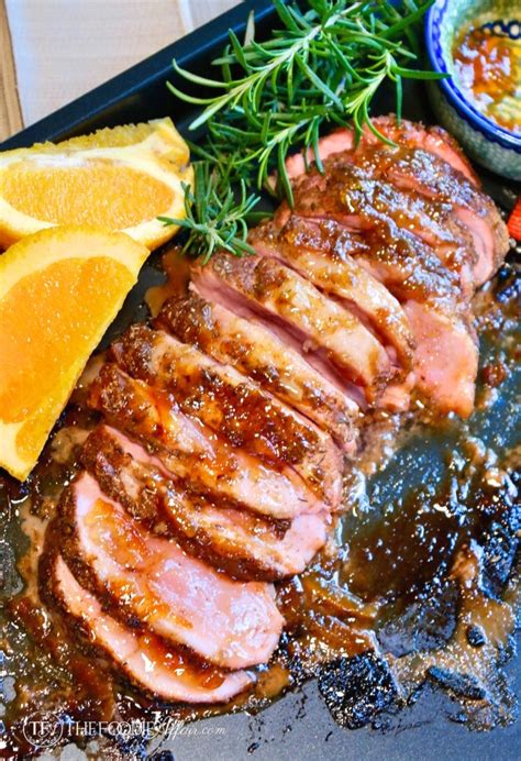 Preheat the oven to 190 degrees f. Baked Pork Tenderloin with Herb-Orange Marmalade | The ...