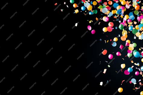 Premium AI Image | Vibrant Carnival Celebration Rainbow Color Confetti