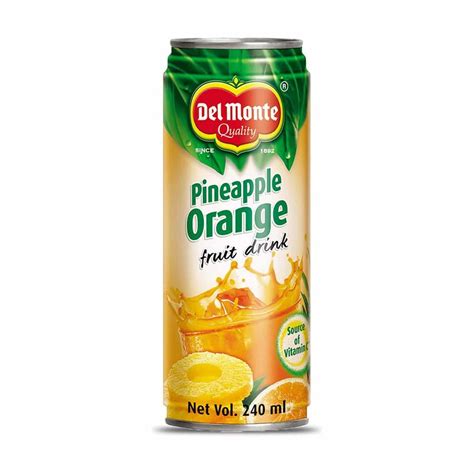 Del Monte Pineapple Orange Fruit Drink 240 Ml Richesm