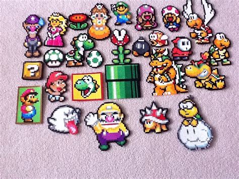 Mario Enemies Perler Bead Mario Perler Crafts Perler Bead Patterns My