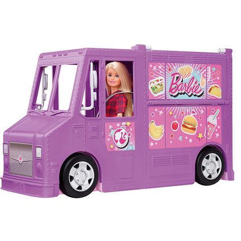 Includes barbie fresh 'n' fun food truck and 30+ storytelling accessories to play out the fun. Barbie Food-Truck Spielset aufklappbar, über 30 Teile ...