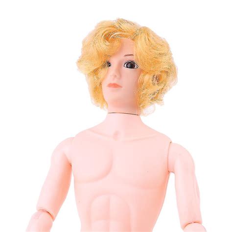 30cm 12 Moveable Jointed Nude Naked Dolls Doll Body Yellow Hair For Ken