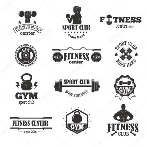 Gym Fitness Symbols Vector Set Stock Vector Image By ©luplupmegmail