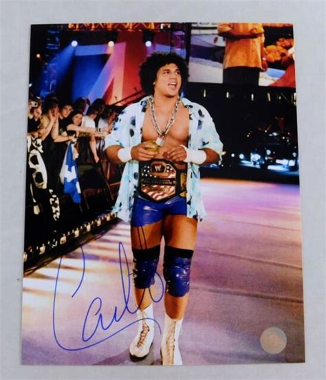Carlito Colon 8x10 Signed Wwe Wrestling Photo Wrestler Autograph Coa Us