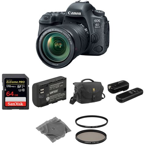 Canon Eos 6d Mark Ii Dslr Camera With 24 105mm F35 56 Lens