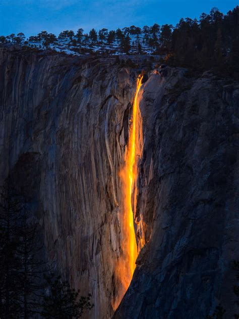 One Of Yosemites Waterfalls Will Look Just Like Flowing Lava This