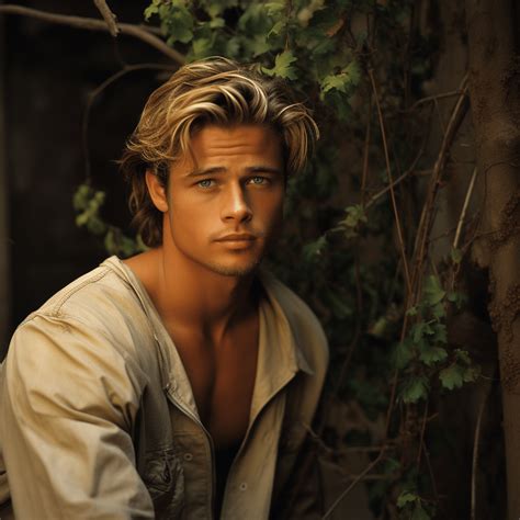 Young Brad Pitt Capturing A Star In The Making