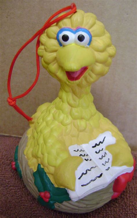5 Sesame Street Big Bird In Nest Christmas Ornament