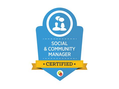 Social And Community Manager Badge My Resume