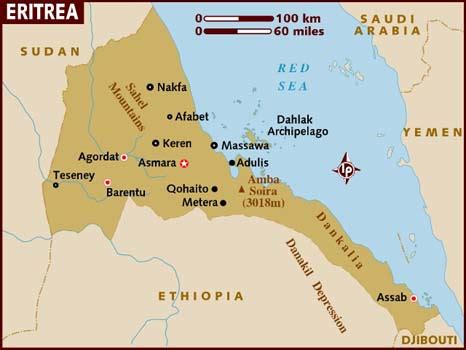 Eritrea on africa map stock illustration illustration of eritrea. 63. Eritrea (1993-present)
