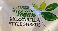 It had to be done. Trader Joe's Vegan Mozzarella Cheese Style Shreds Reviews ...