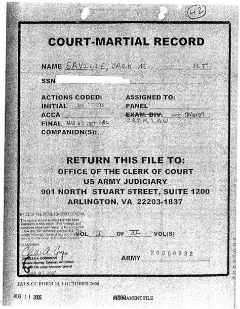 Court Martial Record Jack M Saville Volume 1 The War Profiteers