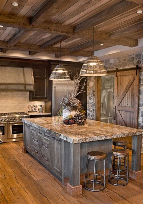 Awesome Rustic Kitchen Island Design Ideas 44 Pimphomee