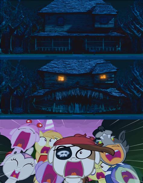The Monster House Scares The Foals By Disneyponyfan On Deviantart
