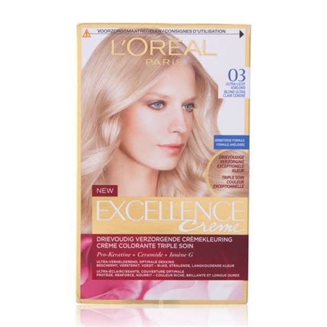 L Oreal Excellence Creme Hair Color Ultra Light Ash Blonde Stk