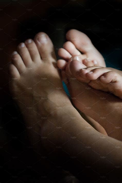 mother and daughter s feet high quality people images ~ creative market