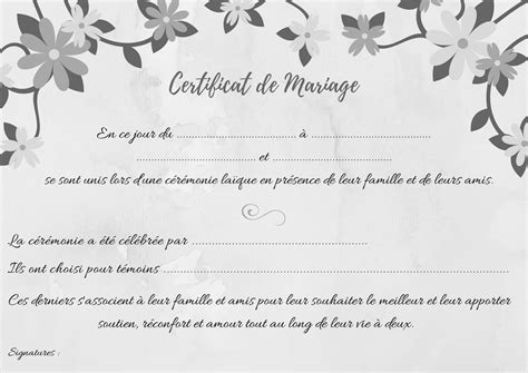 Idées De Certificat De Mariage Originaux Et Personnalisés