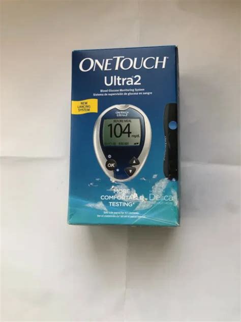 ONETOUCH ULTRA2 BLOOD Glucose Meter Monitoring System Open Box UNUSED