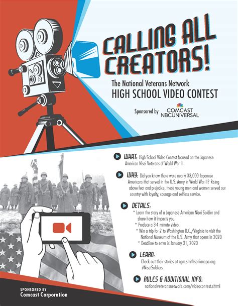 High School Video Contest Flyer - National Japanese American Historical Society - NJAHS