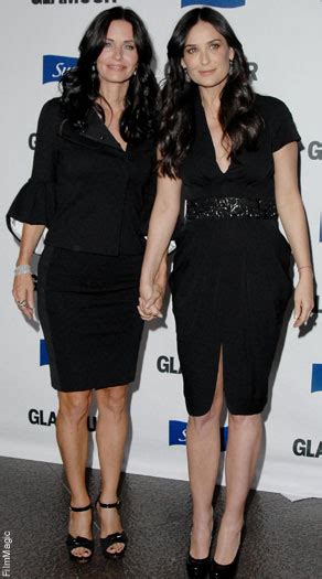 She gained recognition for her starring role as monica geller on the nbc sitcom friends. Celebrity Lookalikes: Demi Moore & Courteney Cox | Page Six