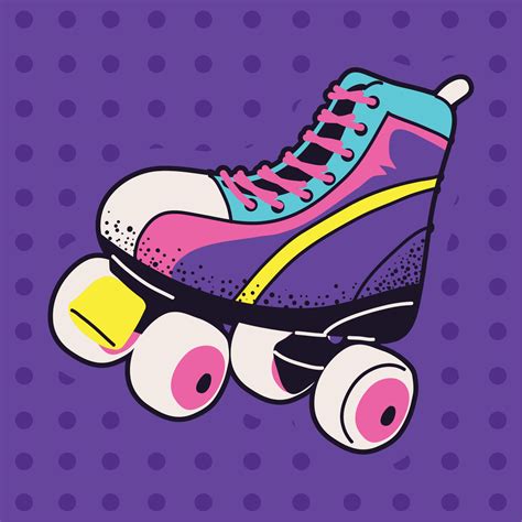90s Roller Skate Cartoon 11127242 Vector Art At Vecteezy