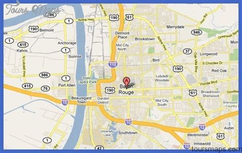 Baton Rouge Street Map Archives