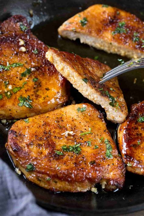 Juicy And Tender Pork Chops Recipe Perfect For Dinner Pork Chops Cooked In A Garlic Butter