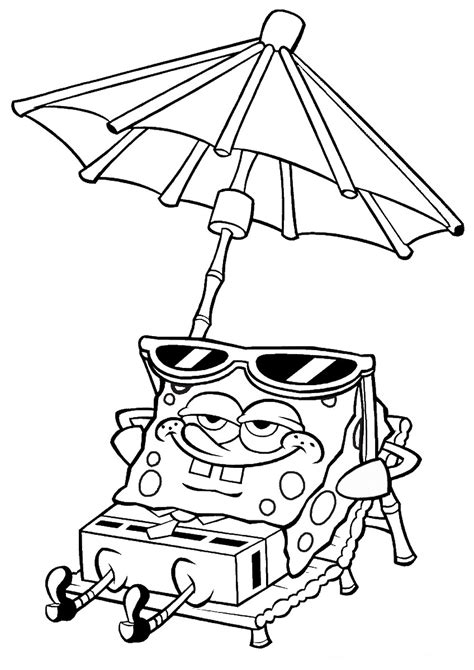 Spongebob Coloring Page Cartoon Coloring Pages Cute Coloring Pages