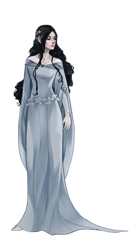 i m undecided on who this is i m leaning towards luthien or maybe melian fantasy fashion