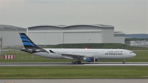 Fullhd Afriqiyahs First Airbus A330 300 Takeoff At Toulousetlslfbo