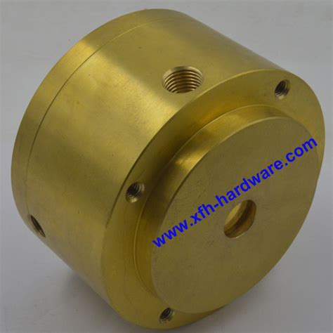 China Cnc Machining Fitting Part Brass Threaded Connection Pipe Flange