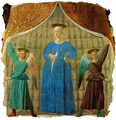 Piero Della Francesca Madonna Del Parto Madonna Der Geburt