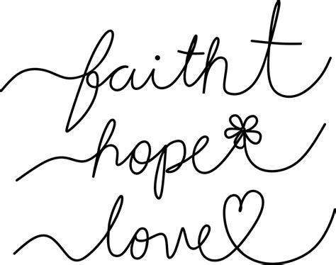 Faith Hope Love Svg Etsy