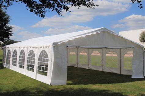 40 x 20 Budget Party Tent Canopy Gazebo - White